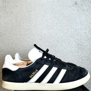 Adidas Gazelle Black Suede Sneakers 2018 Men's Sz 11 BB5476 Skateboarding RARE
